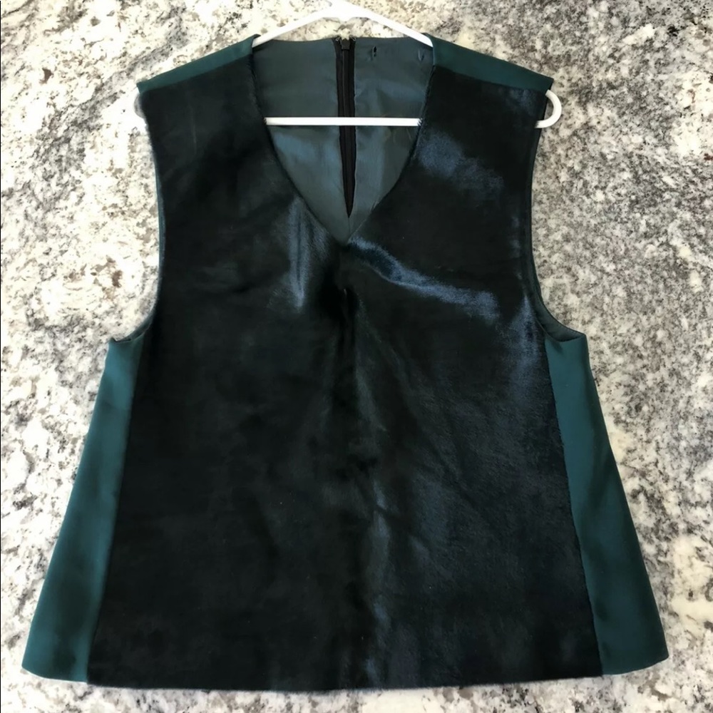 Calf Hair Vest J-Crew